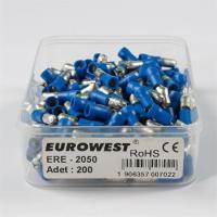 EUROWEST 2,5MM Erkek Terminali İzoleli Kablo Ucu