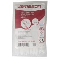 JAMESON 2.5x100MM Beyaz Kablo Bağı