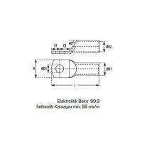 NOVA 10MM (M6) Standart Kablo Pabucu