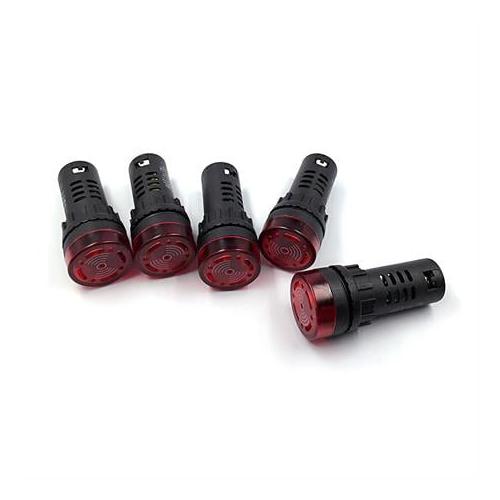 PLASTİM 22MM 220V - 90DB Led Işıklı Buzzer