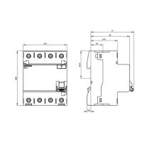 SIEMENS 4x40A 10kA 30mA Kaçak Akım Rölesi / 5SV4344-0